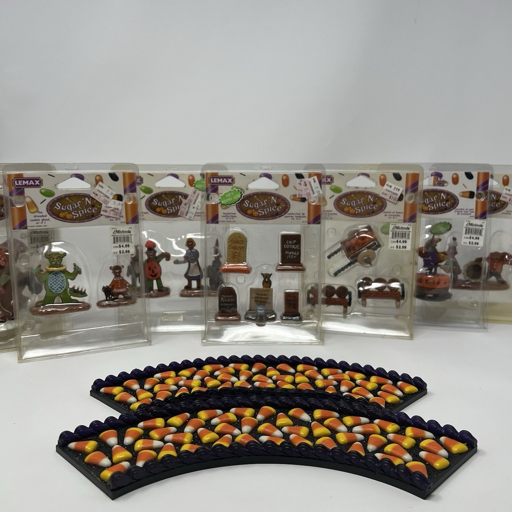 Lemax 2005 Sugar 'N Spice Halloween Village Accessories Lot Of 10 Retired